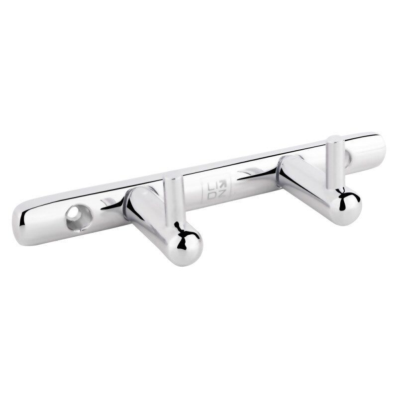 Тримач для рушників Lidz 124 LIDZCRM1240802 2 крючки Хром (75956)