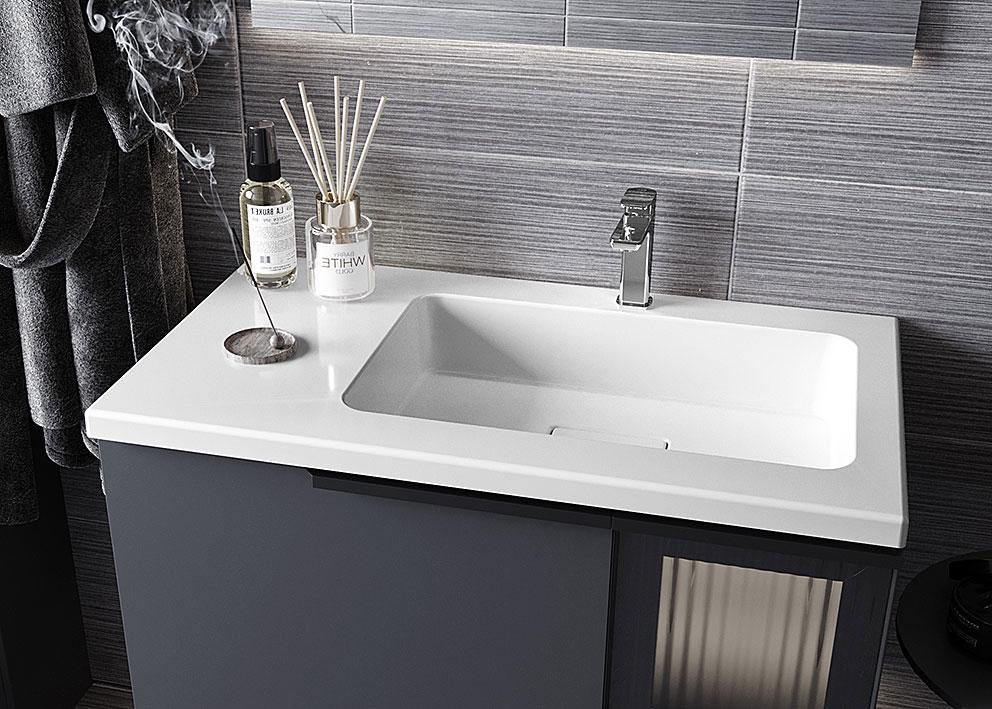 Умивальник накладний Status Vega Low 80 L White (685) - фото 14