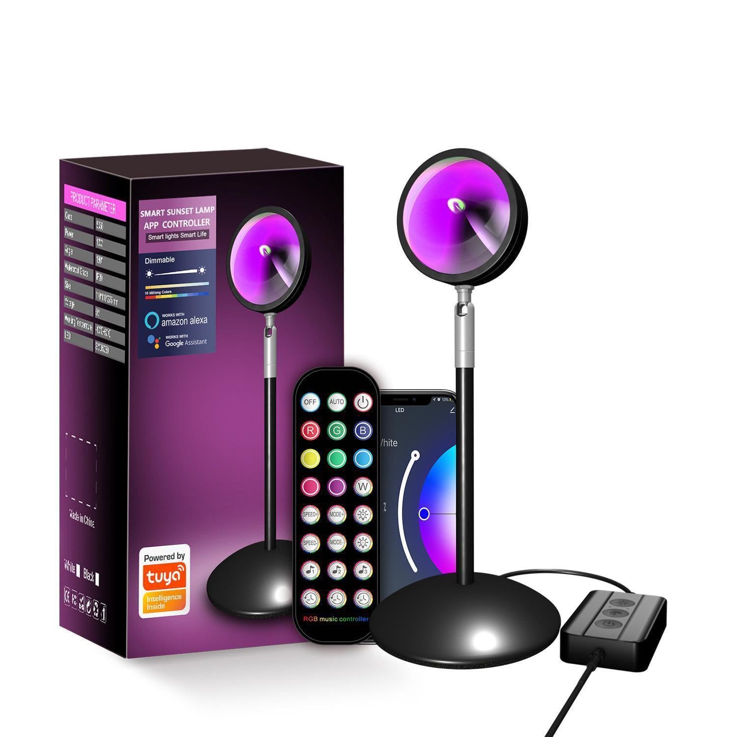 Лампа проекционная Sunset с мобильным приложением и Wi-Fi 10 Вт Черный (34629826) Лампа проекционная Sunset с мобильным приложением и Wi-Fi 10 Вт Черный (34629826)