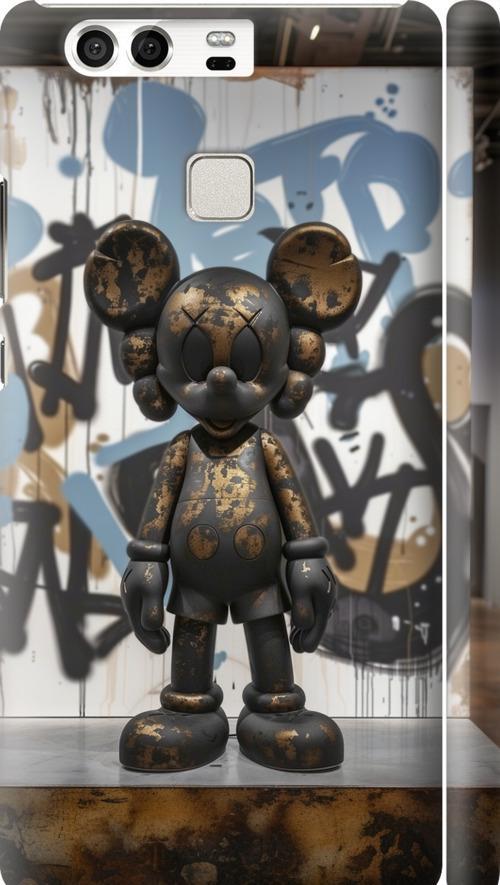 Чехол на Huawei P9 Bronze kaws v2 (6098m-347-42517)