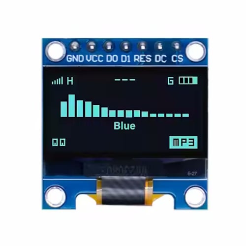 Дисплей OLED 0.96 интерфейс SPI Голубой (38986445)
