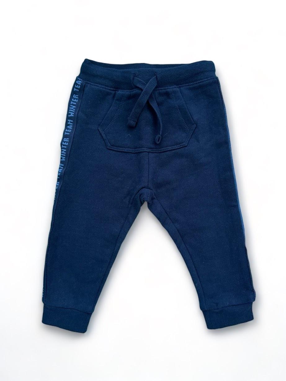 Штаны детские OVS трикотажные 12-18 мес. 80 см Темно-синий (2093380797)