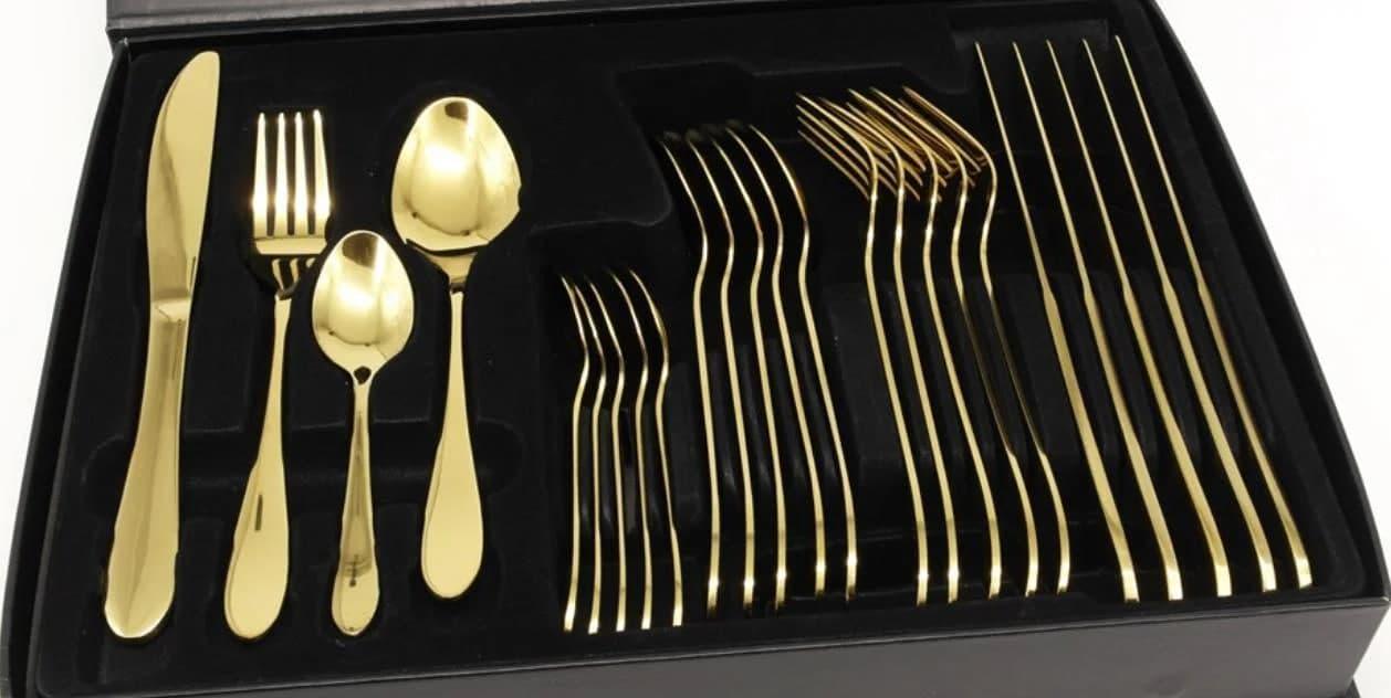 Набір столових пр. A-PLUS Rainbow Золото (1421) - фото 2 Набір столових пр. A-PLUS Rainbow Золото (1421) - фото 2