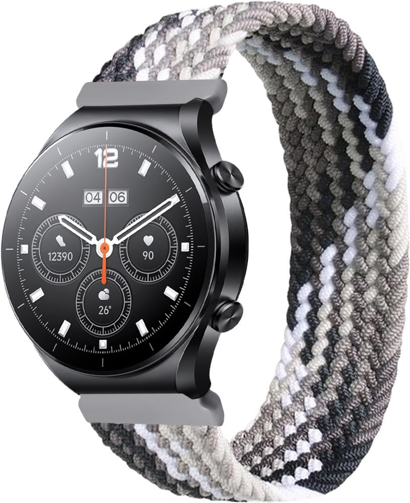 Ремінець Solo Loop Multi для Xiaomi Watch S1 (Active) 145 мм Black Silver (33731-03)