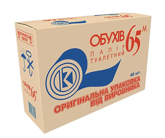Туалетная бумага Обухов 65 м 48 рулонов (88999)