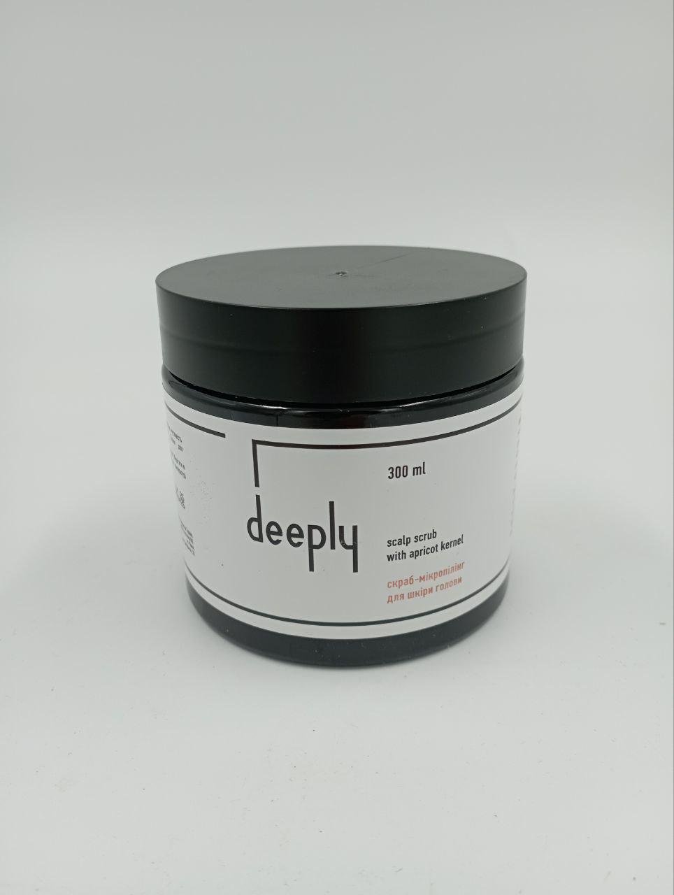 Скраб для шкіри голови deeply scalp scrub with apricot kernel