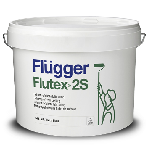 Краска акриловая матовая Flugger Flutex 2S 10 л