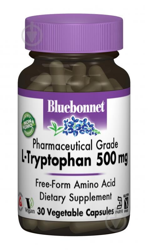 L-Триптофан 500мг Bluebonnet Nutrition 30 капсул