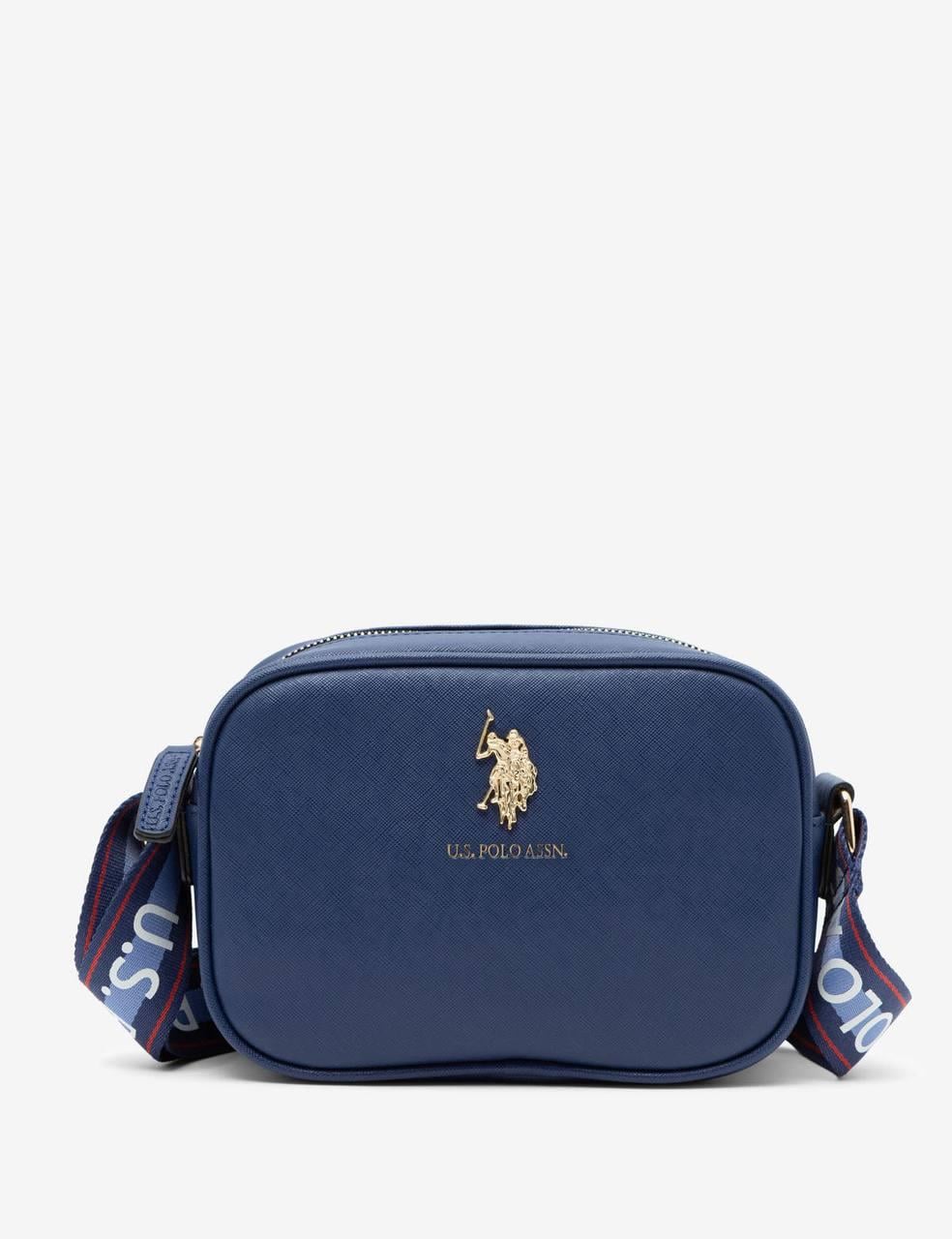 Женская сумка кросс-боди U.S. Polo ASSN Navy через плечо Темно-синий (38427298)