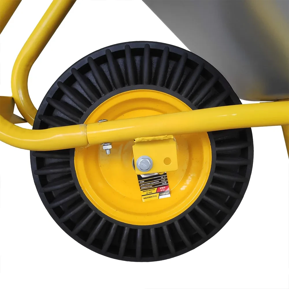 Тачка будівельна BudMonster 1-колісна 85 л 200 кг (01-011/2) - фото 2 Тачка будівельна BudMonster 1-колісна 85 л 200 кг (01-011/2) - фото 2