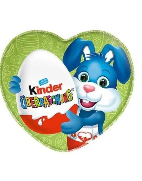 Шоколадное сердце Kinder Uberraschung Easter зайчик 53 г (2532764816)