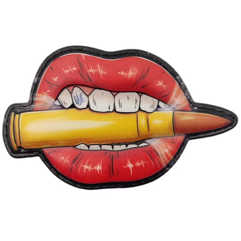 Патч объемный 3D Усы и пуля ПВХ (07131011)