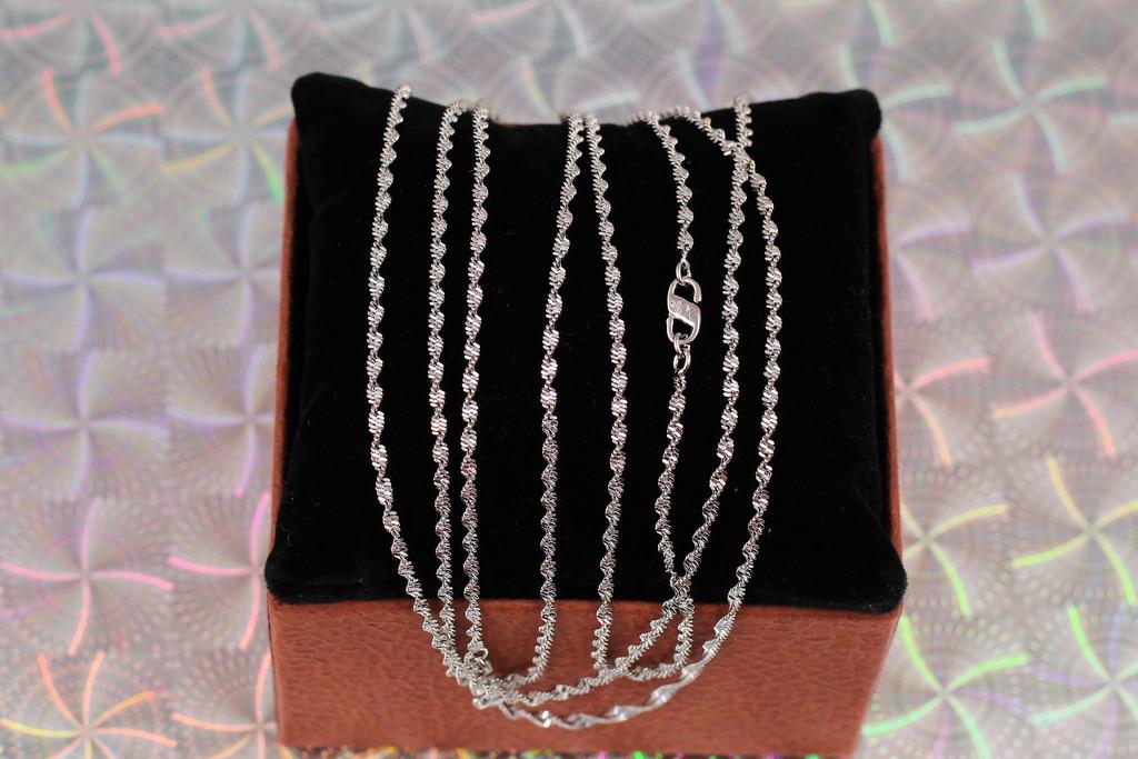 Цепь Xuping Jewelry Спираль 60 см 2 мм Серебристый (1776278978)