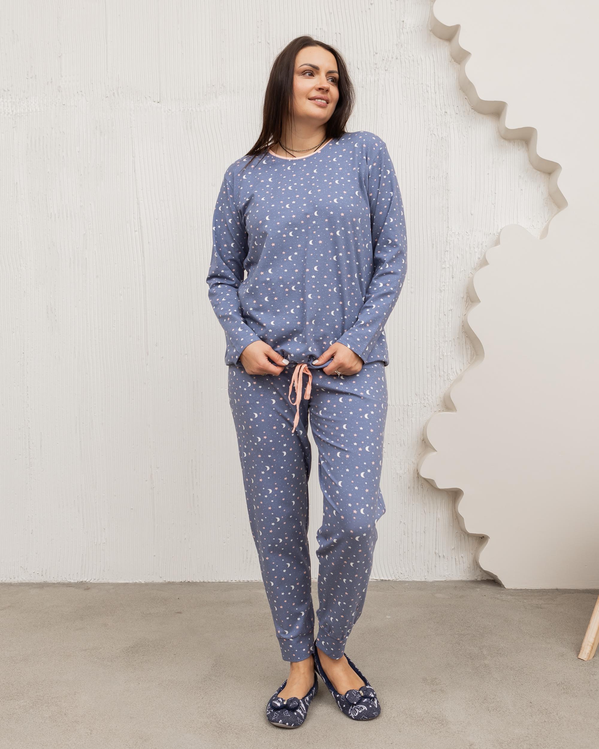 Комплект батальный кофта на завязках Звездное небо 30082 2XL Синий