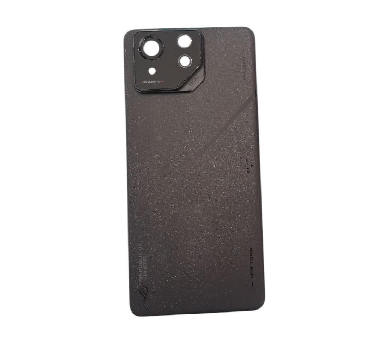 Крышка задняя стеклянная для Asus ROG Phone 8 Pro AI2401 со стеклом камеры Black Matte (22737124)