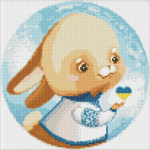 Алмазная мозаика Идейка Зайка 30х30 см (Id-AMC7751)