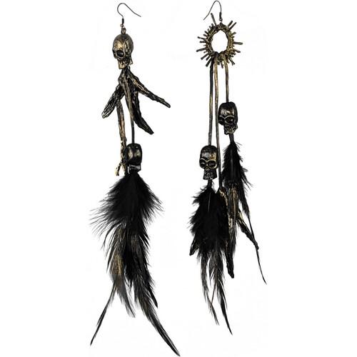 Серьги Ведьма Seta Decor 24-530BLK-GL Серьги Ведьма Seta Decor 24-530BLK-GL