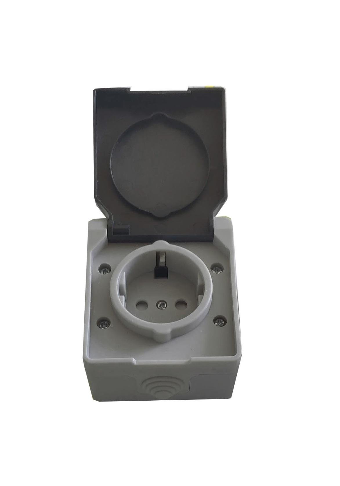 Розетка накладна TechnoSystems SURFACE 1-а з/к IP54 (TNSy5000169)