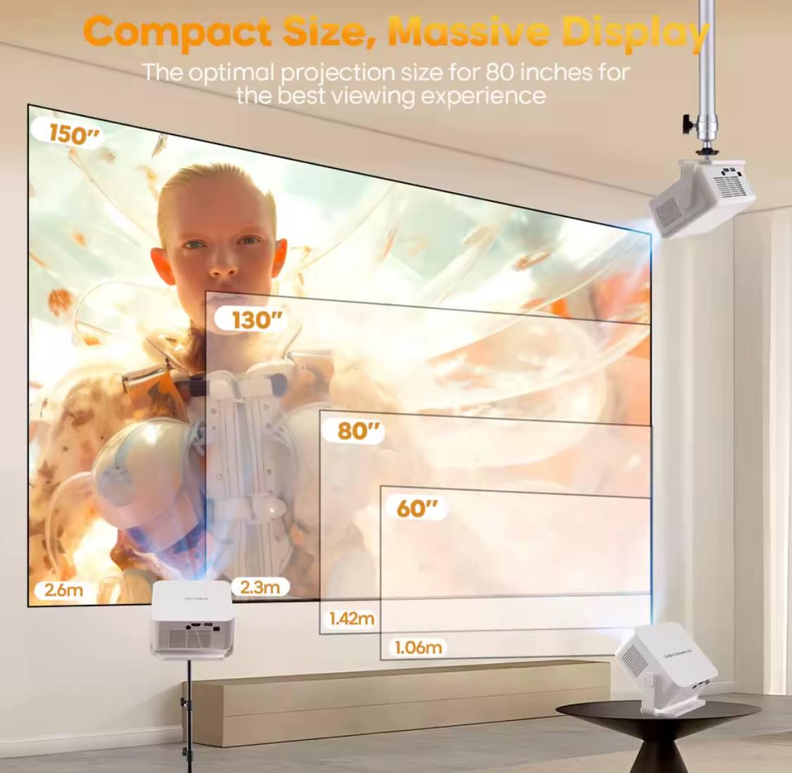 Проектор смарт Magcubic HY 300 MAX с автофокусом android 14400 ANSI настроен предварительно - фото 4 Проектор смарт Magcubic HY 300 MAX с автофокусом android 14400 ANSI настроен предварительно - фото 4