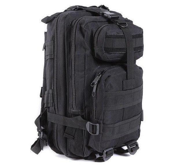 Походный рюкзак Спартак Molle Assault с USB 36 л Black (007031)