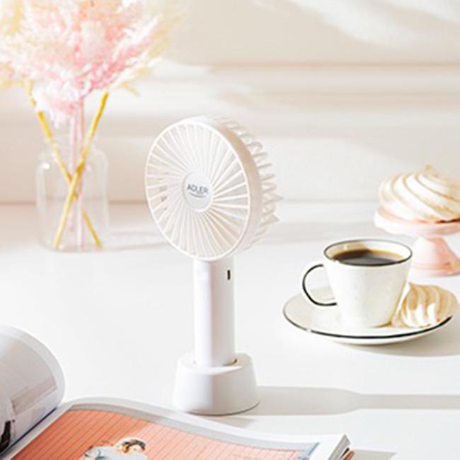 Вентилятор ручний акумуляторний USB Adler AD 7331w White (iz14382) - фото 5