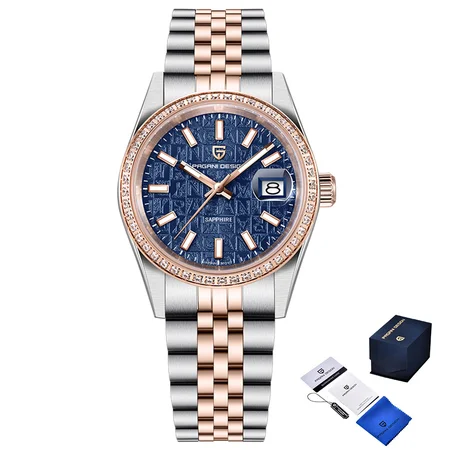 Наручные часы Pagani Design PD-1794M Silver/Rose Gold/Blue