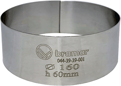 Кольцо кондитерское Bramar нержавеющая сталь 1 мм Ø160 (H60)