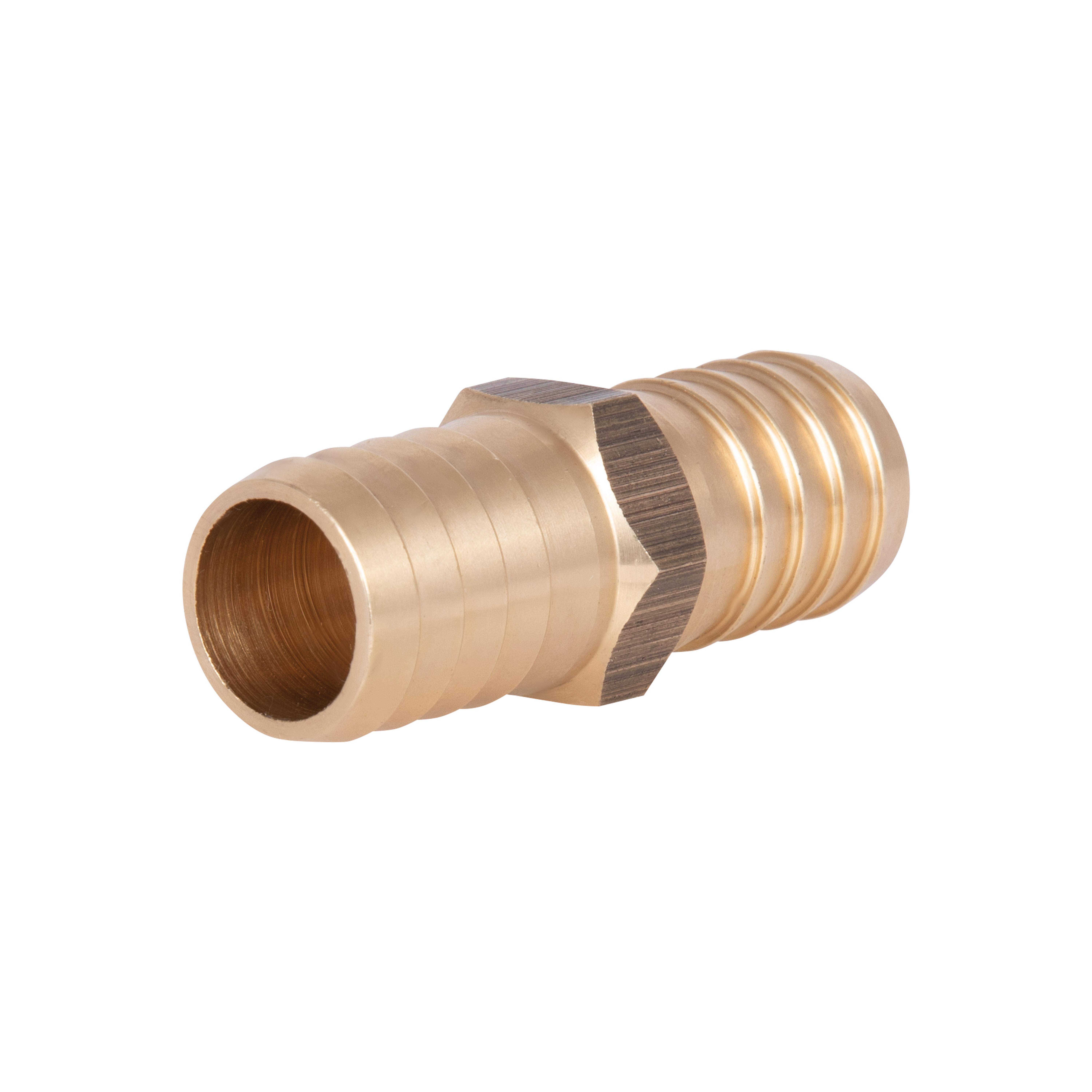 Соединение латунное Thermo Alliance Standart Елка под шланг одинарник Елка d18 Желтый (SD42418)