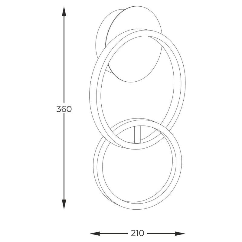 Бра Zuma Line RANDO 20002W-GD - фото 2