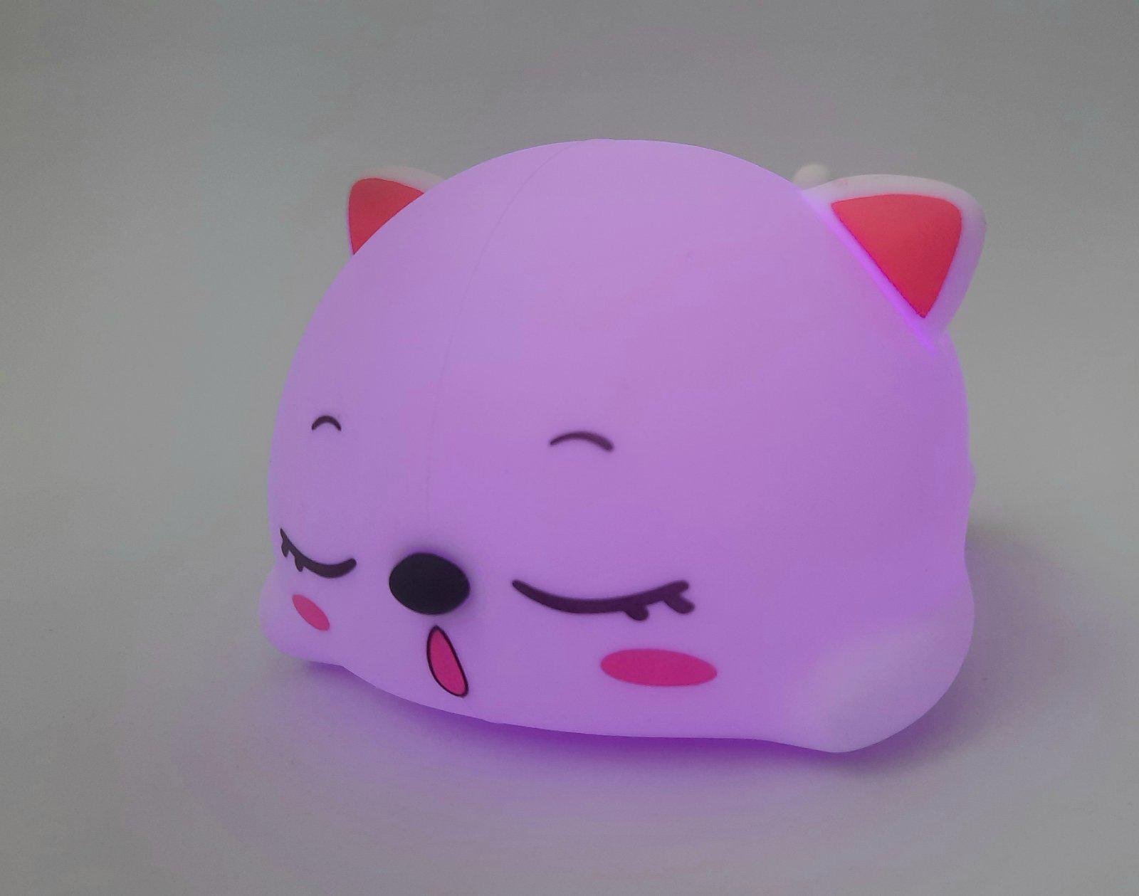 Нічник силіконовий на батарейках ААА кошеня що спить (XR-2221) - фото 3 Нічник силіконовий на батарейках ААА кошеня що спить (XR-2221) - фото 3