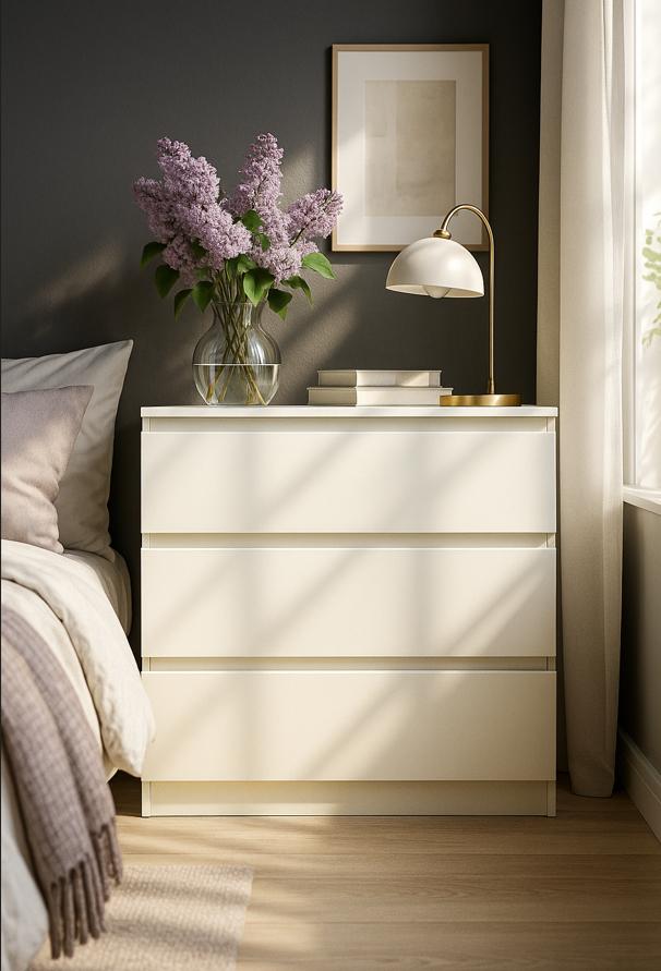 Комод Мастер Форм Брайт ДСП телескопические направляющие 800х376х730 мм Белый (20146) Комод Мастер Форм Брайт ДСП телескопические направляющие 800х376х730 мм Белый (20146)