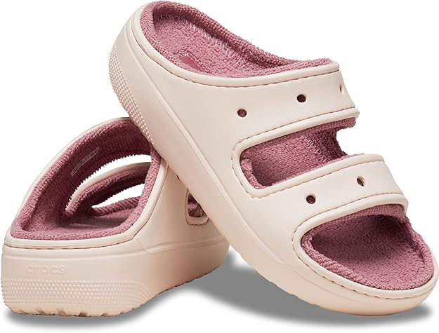 Шльопанці жіночі утеплені Crocs Classic Cozzzy Quartz р. 39-40 Рожевий (19962)