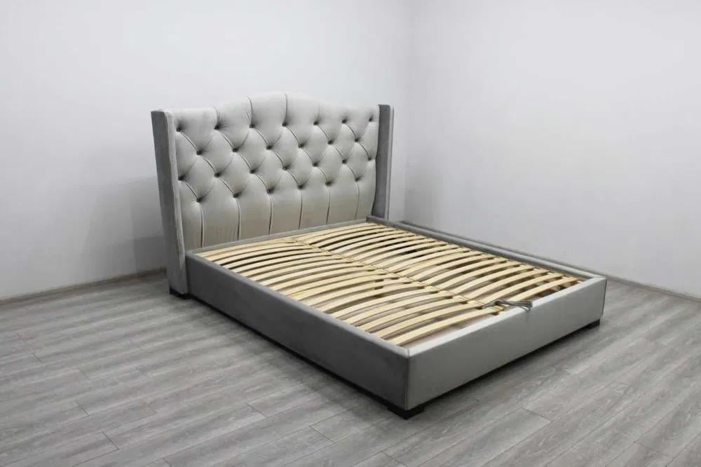 Ліжко двоспальне Шик Галичина Голд з підйомником дерево/тканина 07 160х200 см Сірий - фото 4 Ліжко двоспальне Шик Галичина Голд з підйомником дерево/тканина 07 160х200 см Сірий - фото 4