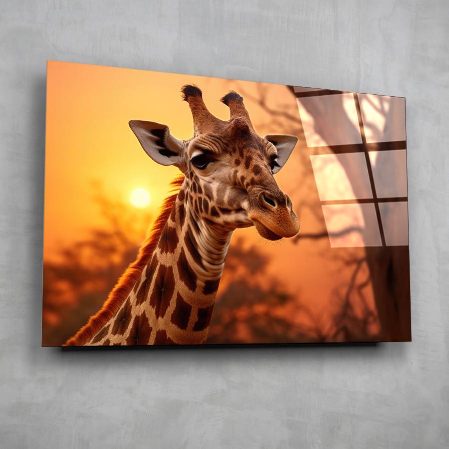 Картина на стекле NovellaPrint Закат жирафа 60х40 см (400.1) - фото 7