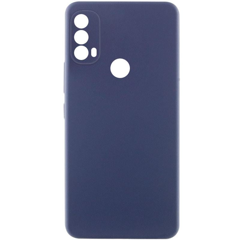 Протиударний чохол Silicone Cover Lakshmi Full Camera (AAA) для Motorola Moto E40 Темно-синій / Midnight blue