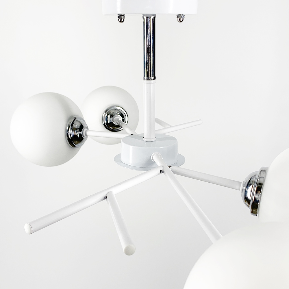 Люстра потолочная Lighthouse LNF-17513/4 WT WT с белым плафоном Белый