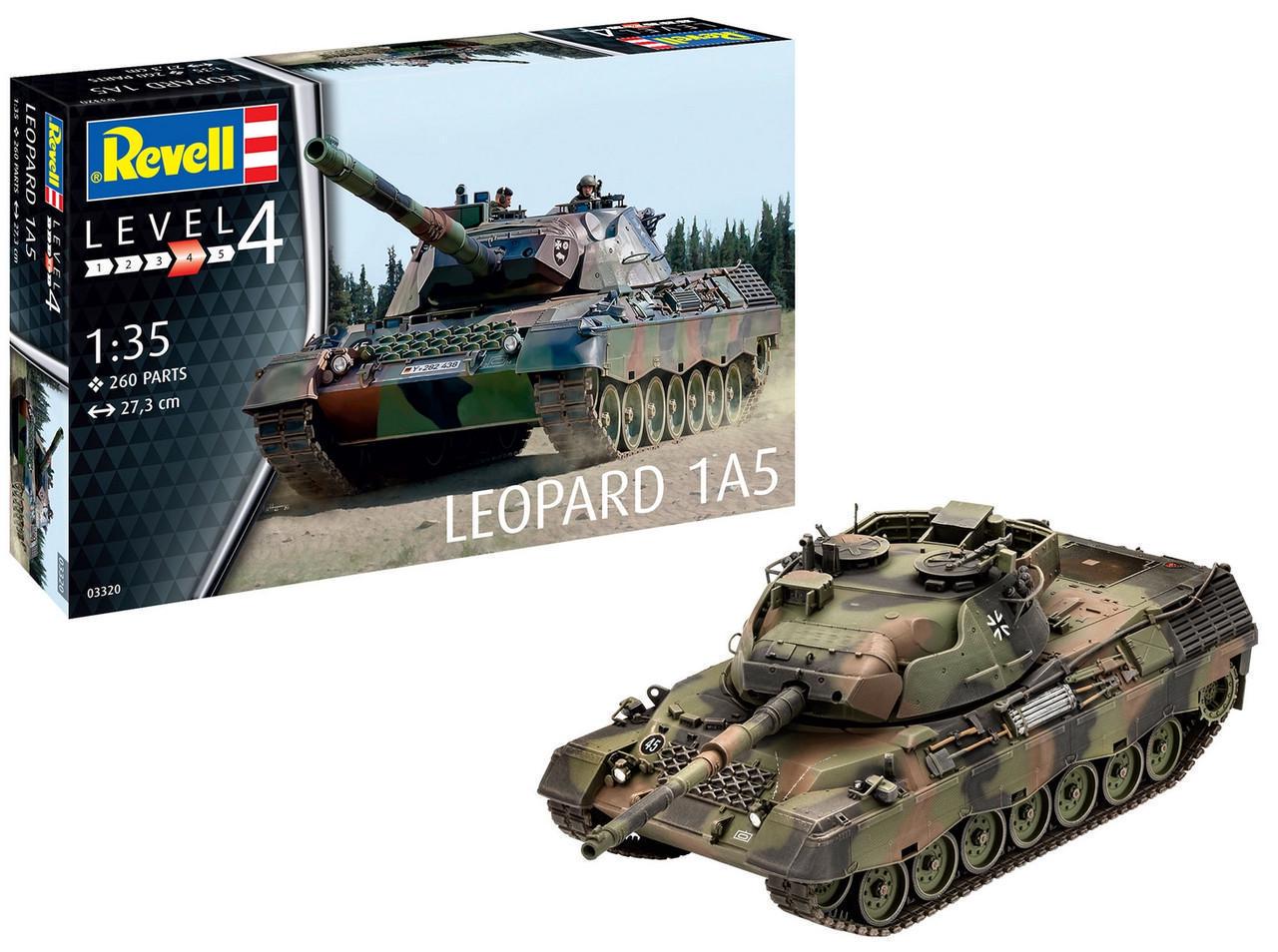 Сборная модель Revell Танк Leopard 1A5 уровень 4/1:35 (RVL-03320) - фото 3