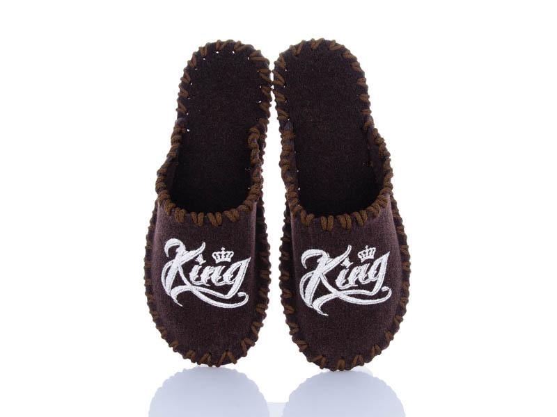 Капці чоловічі VENDS 352 фетрові р. 44-45 Коричневий