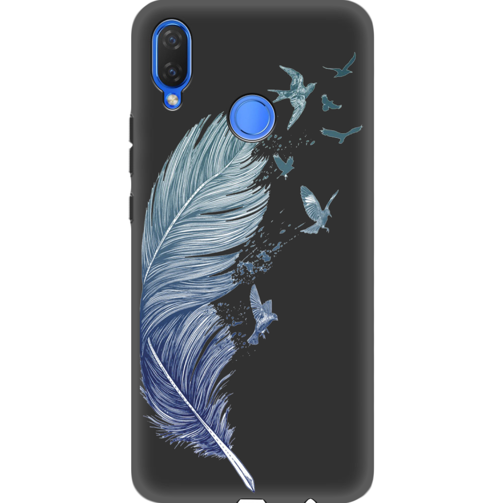 Чехол Boxface Huawei P Smart Plus Feather Черный силикон (34912-cc38-35159)
