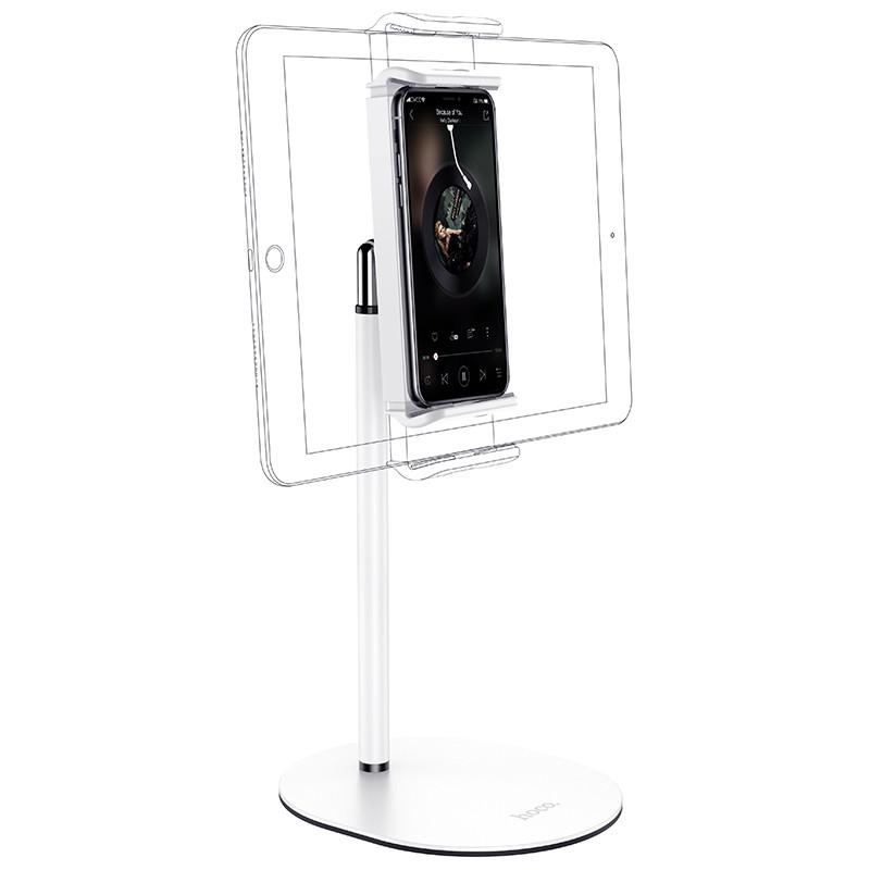 Держатель настольный для смартфона Hoco PH31 4,7-10" White (8dc04381) - фото 3