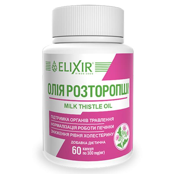 Расторопша Elixir Milk Thistle Oil 60 капс. (000025451)