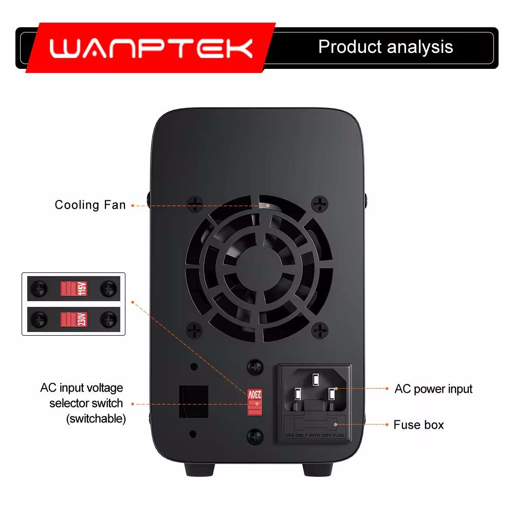 Лабораторный блок питания Wanptek WPS3010H 30V 10А (19563741) - фото 9