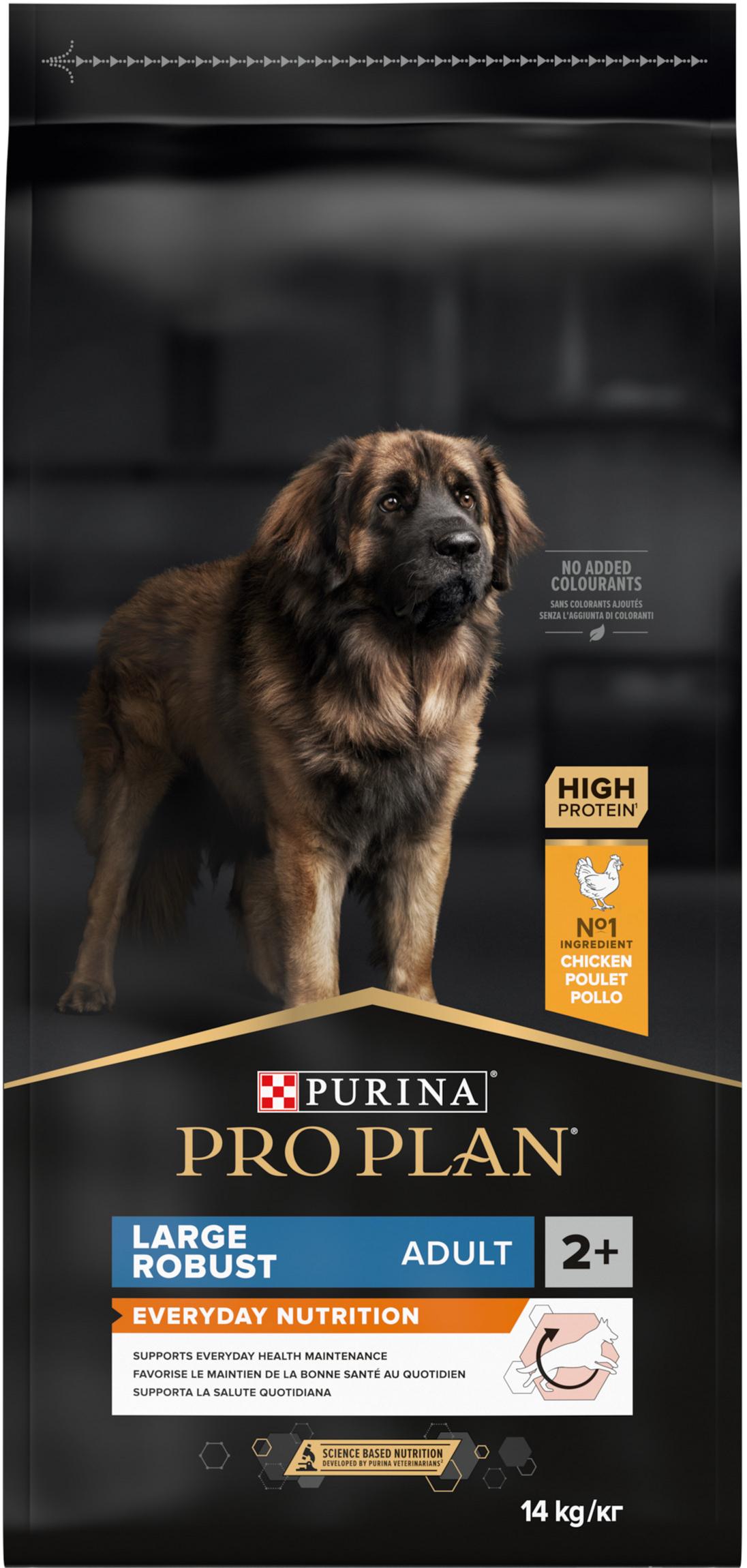 Сухой корм для собак крупных пород Purina Pro Plan Large Robust с курицей 14 кг (7613035120426)