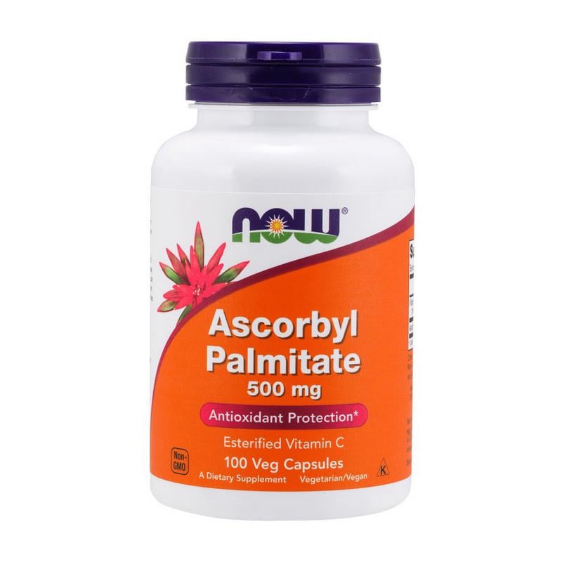 Вітамін C жиророзчинний NOW Ascorbyl Palmitate 500 mg 100 вег. капс.