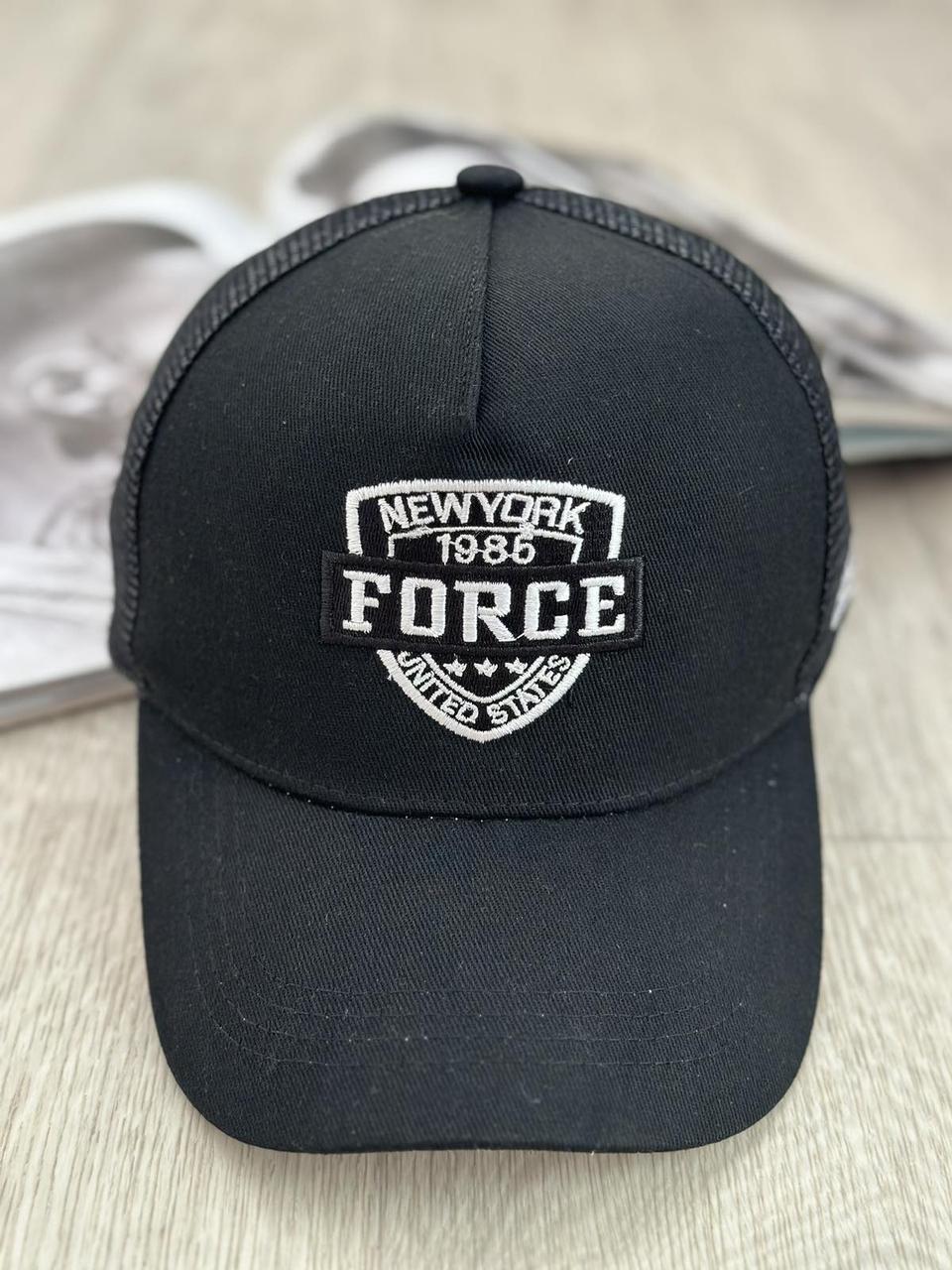 Кепка-тракер с сеточкой Forge NY 56-61 см Черный/Белый (8094) - фото 2