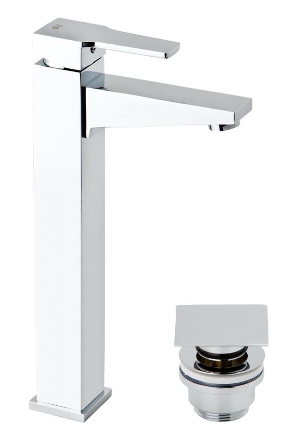 Смеситель для раковины GENEBRE Kenjo 63136 26 45 67 высокий c донным клапаном (19783)