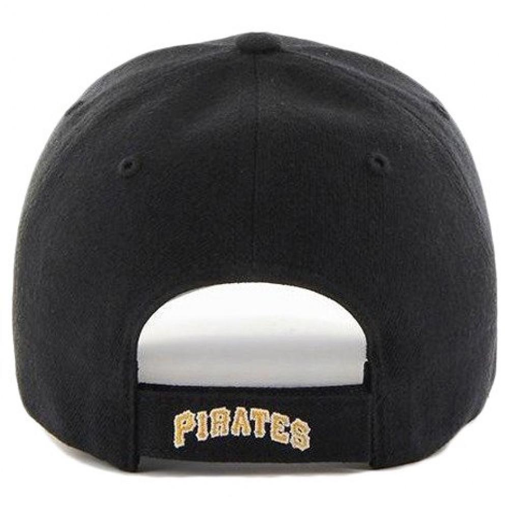 Кепка MVP 47 Brand Pittsburgh Pirates Wool One Size Black/Gray (B-MVP20WBV-BKJ) - фото 2