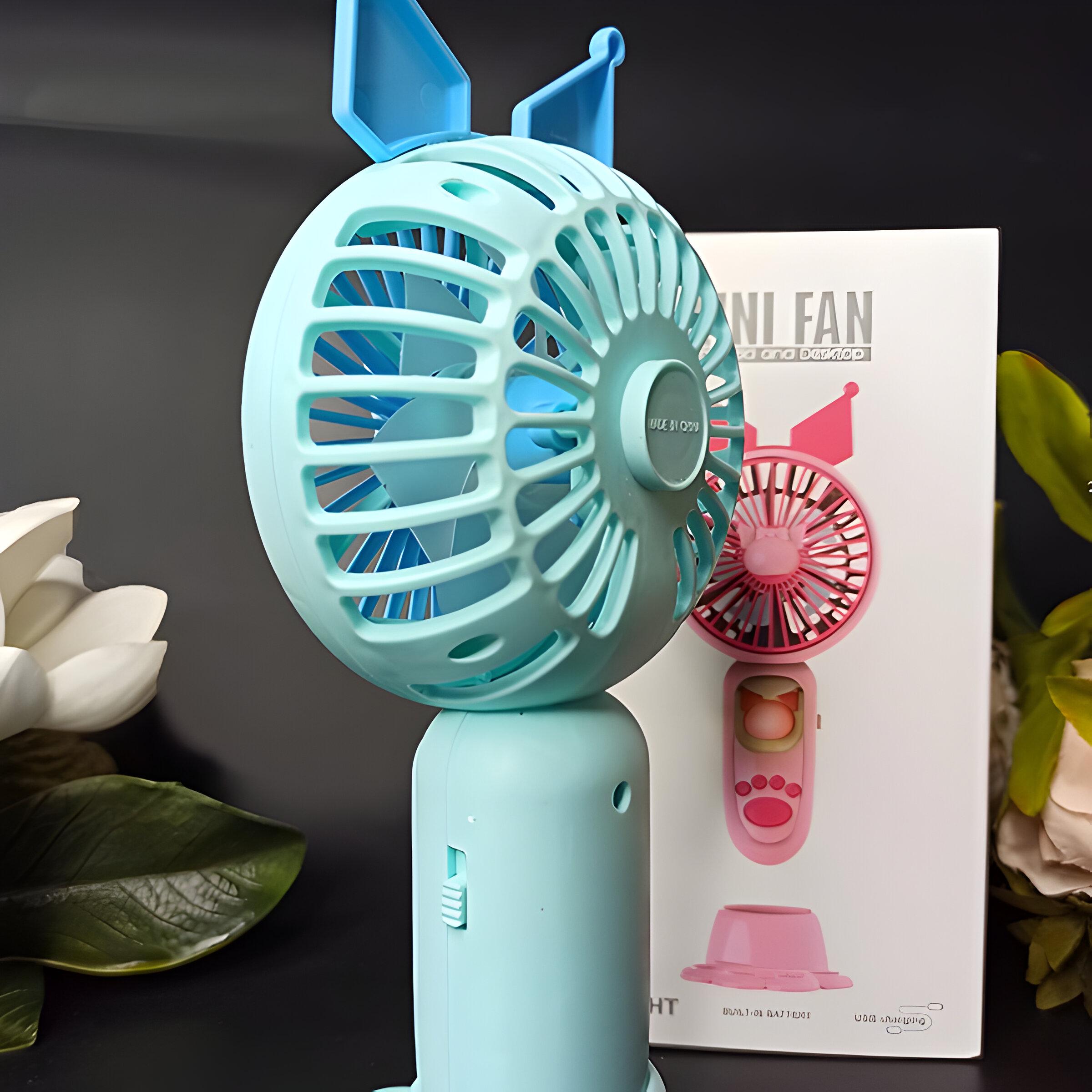 Дитячий вентилятор з підсвічуванням Куромі Блакитний (S085) - фото 3 Дитячий вентилятор з підсвічуванням Куромі Блакитний (S085) - фото 3