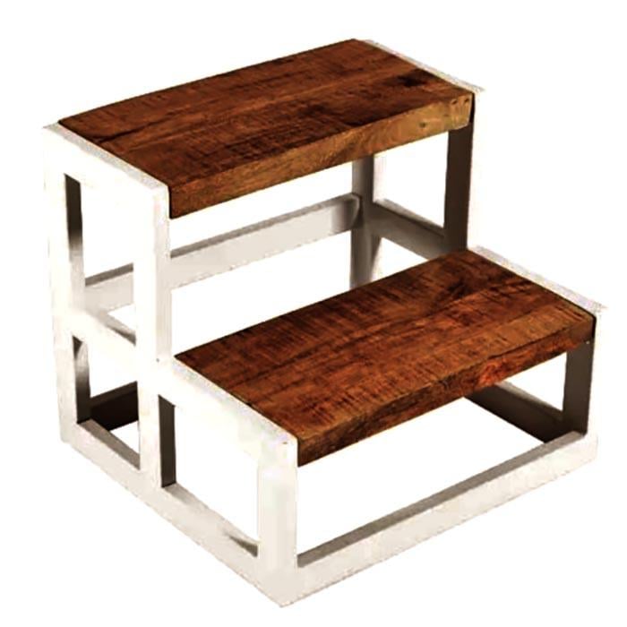 Скамейка-ступенька из дерева Томпсон Зефир/Латте (ССТ-00892016)