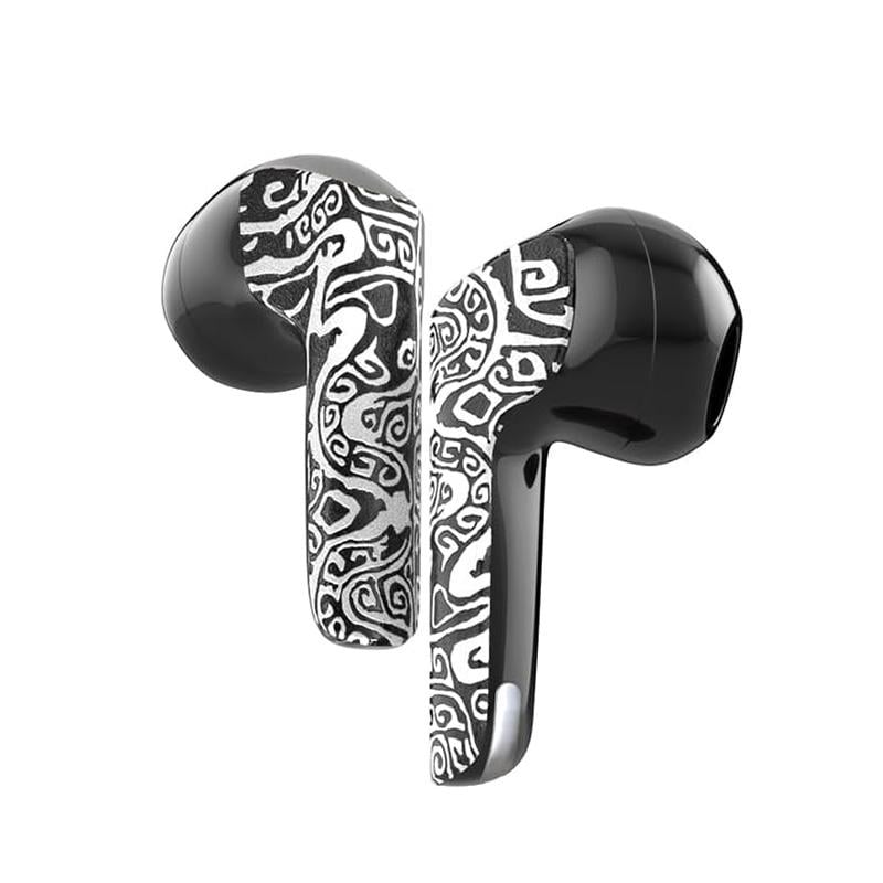 Наушники беспроводные Sabbat M200 Coat of Arms с игровым режимом AAC/SBC Bluetooth 5.3 Черно-Белый